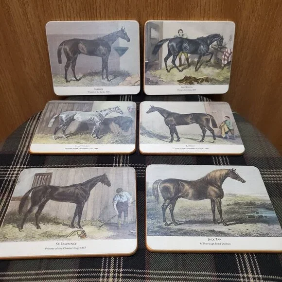 Rare vintage Lady Clare equine coasters with original box - Picture 2 of 6